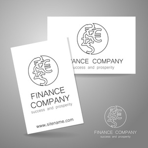 金融公司美元欧元标志标志图片