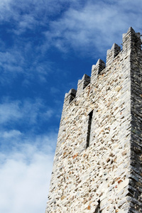 详细的中世纪城堡塔