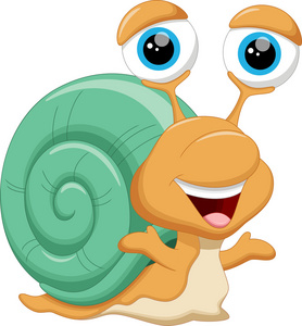 可爱蜗牛卡通