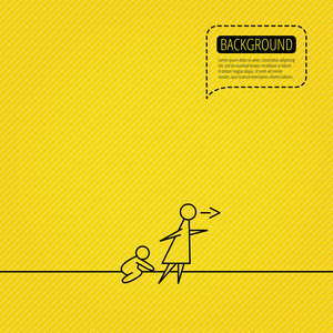 无人值守无人值守的宝贝图标.托儿服务标志照片