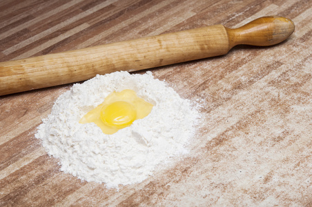 破的蛋上面粉制作面包的手段
