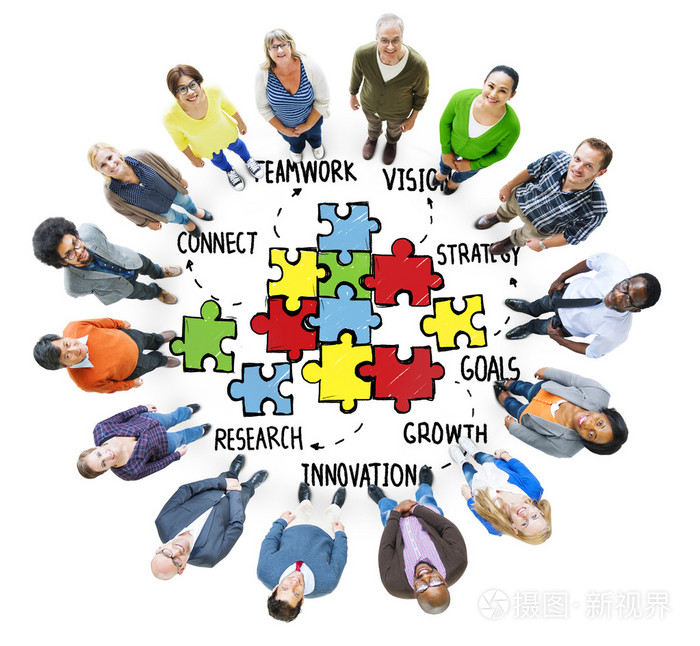 人和团队协作伙伴关系的概念