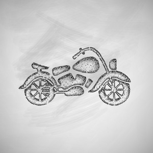 手拉的摩托车图标