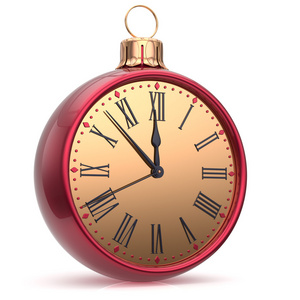 除夕夜快乐新年除夕夜倒计时圣诞球午夜照片