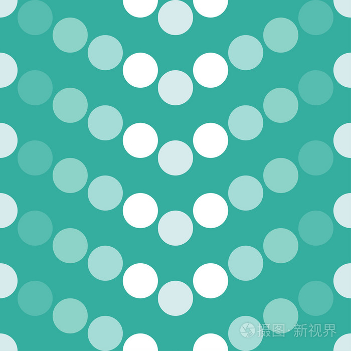 无缝矢量波尔卡圆点装饰背景