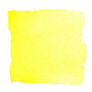 黄色抽象方形水彩画