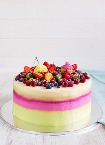 多彩水果蛋糕