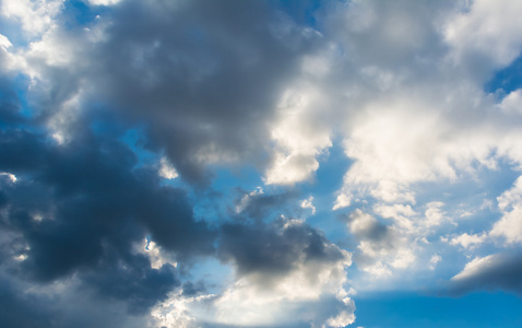 白天蓝天和白云的图像，用于背景使用。
