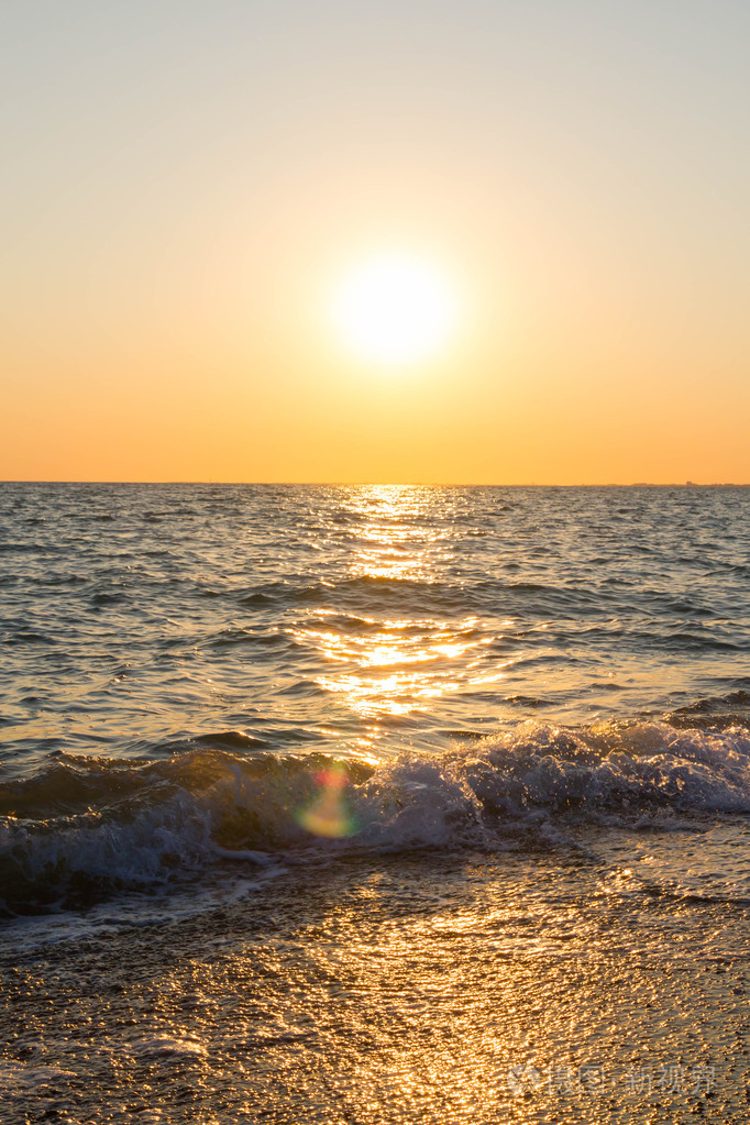 vacker solnedgng vid Svarta havet