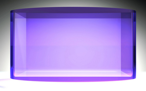 未来派水晶流行显示站紫色