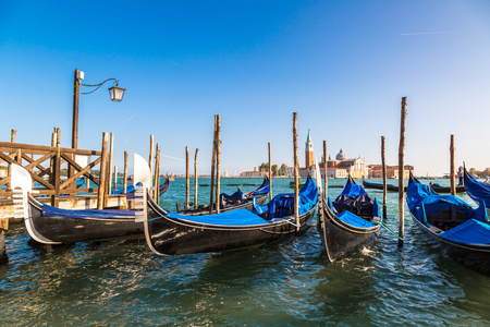 吊船在威尼斯，意大利
