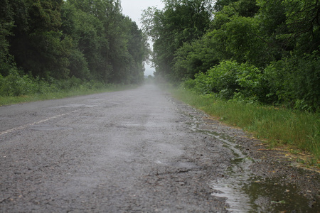 雨后路