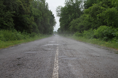 雨后路