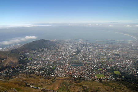 从桌山山顶俯瞰