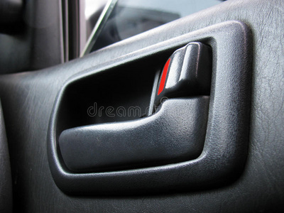 丰田汽车内部车内车门把手照片