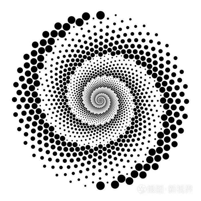 设计螺旋点背景插画-正版商用图片1kmztz-摄图新视界