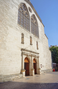 中世纪的教会的石头建筑