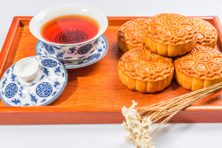中国的中秋节月饼图片
