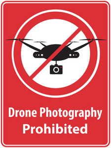 无人机摄影禁止 海报