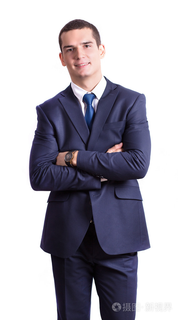 经营作风.办公室.在白色背景上