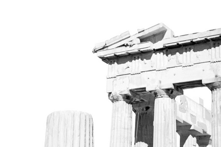 历史雅典希腊旧的体系结构和史馆