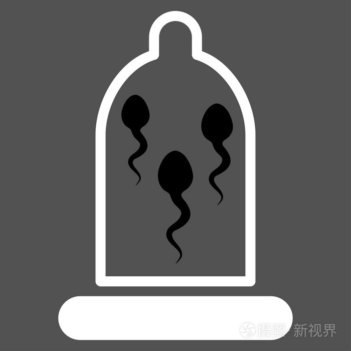 精子在避孕套图标