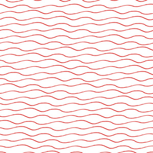 白色背景的红色波浪纹图案