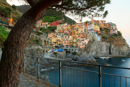 Manarola 迷人的小渔村，色彩缤纷的房子