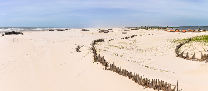 巴西 lencois maranheses 的客舱景观