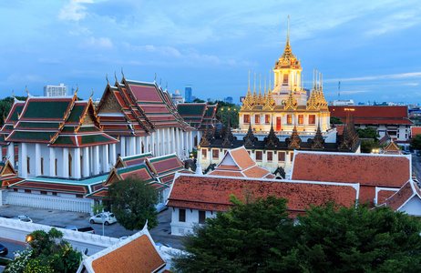 在泰国曼谷 Wat Ratchanatdaram 寺