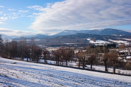 冬季风景与雪