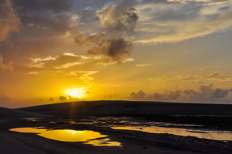 巴西 lencois maranheses 日出