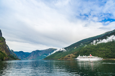 查看到在挪威 sognefjord