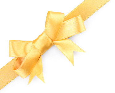 黄色的缎带蝴蝶结图片