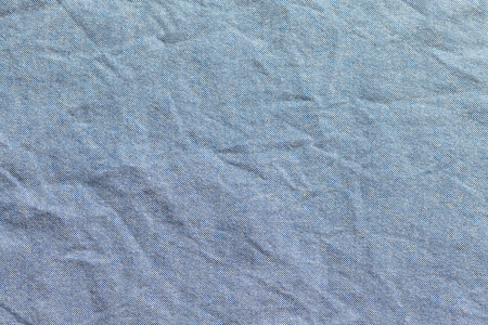蓝色的棉纹理牛津面料背景