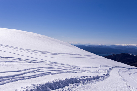 Vigla，黄金的滑雪中心，希腊的自然风光