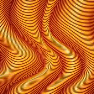 抽象的橙色条纹的波浪矢量背景
