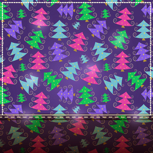 圣诞节紫色与地方卡为文本图片