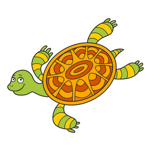 快乐的海龟卡通