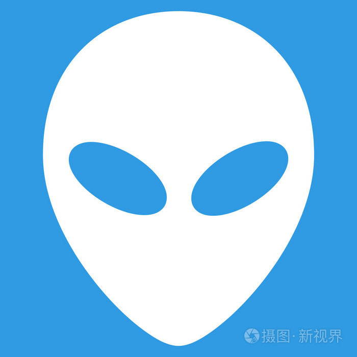 外星人头平面图标