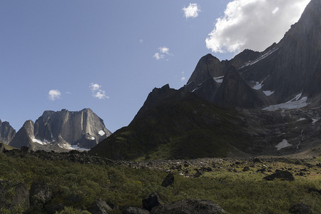 在格陵兰岛山