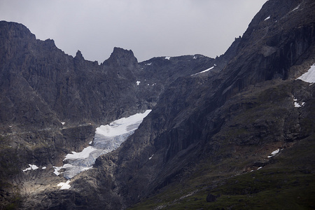 在格陵兰岛山