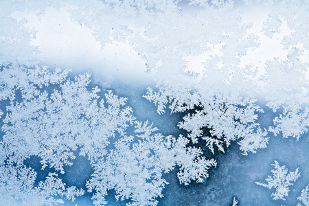 冬季冰雾凇抽象背景