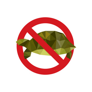水龟的禁止的图标