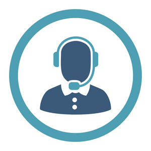 顾问icon呼叫中心运营商圆的光栅图标照片