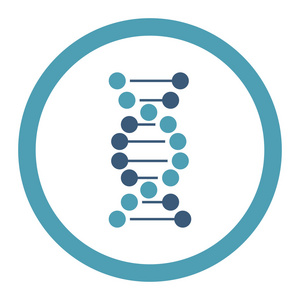 Dna 螺旋圆的光栅图标