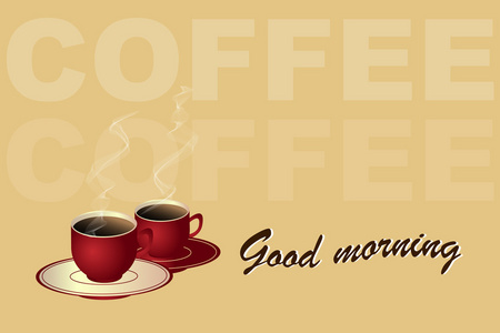 咖啡早晨概念 cup
