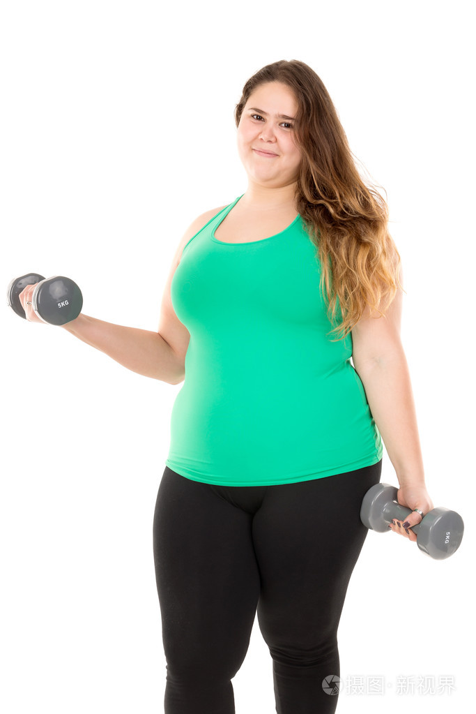 胖胖的大女孩行使