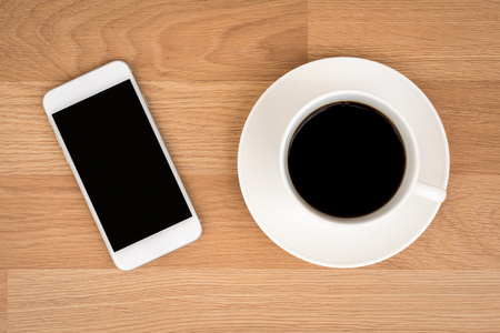 咖啡与智能手机