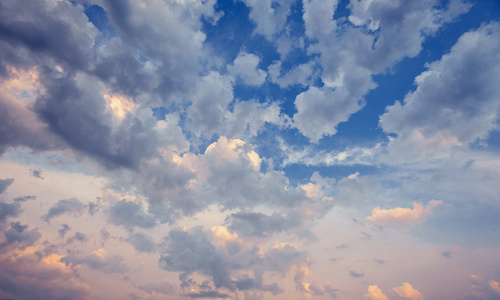 戏剧性的多彩 cloudscape，晚上天空背景纹理机智